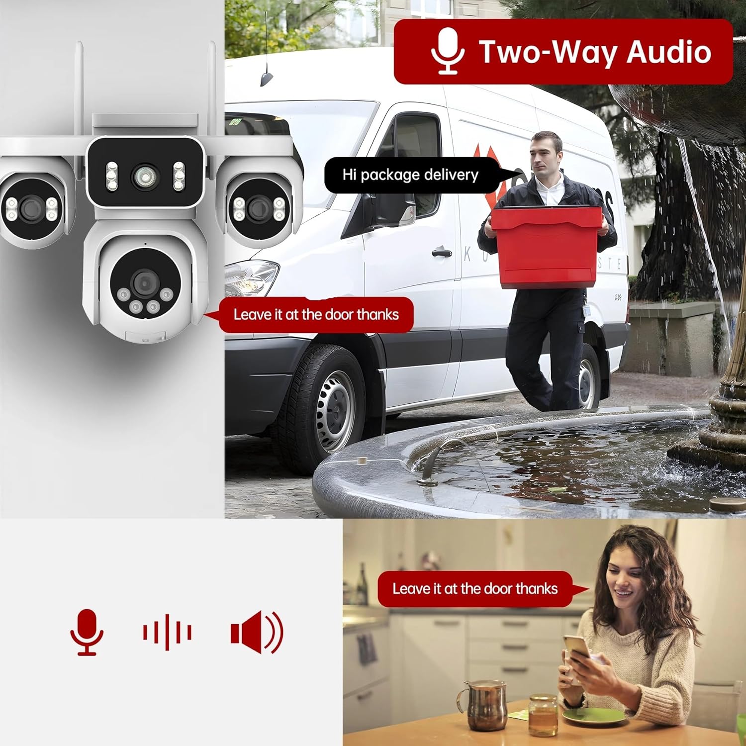 4 LENS 1 PTZ WİFİ CAMERA
