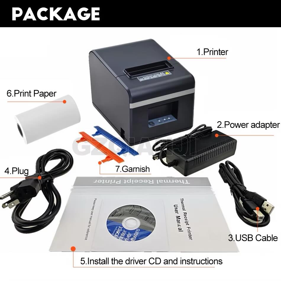 Epson Imprimante ticket de caisse TM T20III, Noir et blanc Thermique